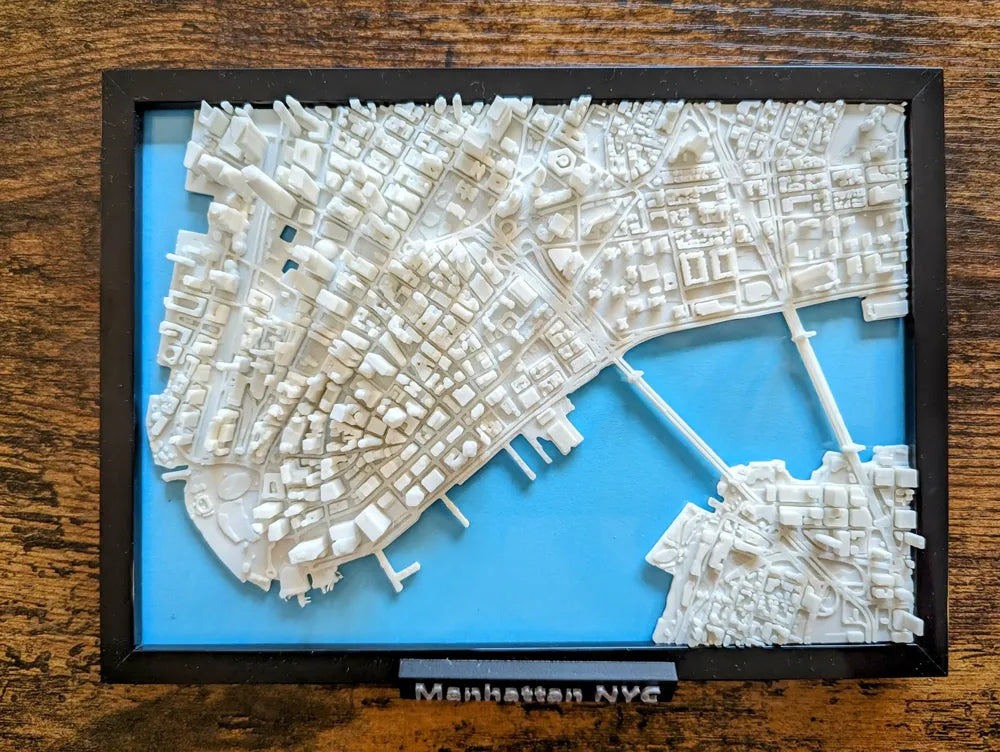New York City Lower Manhattan 3D Miniature