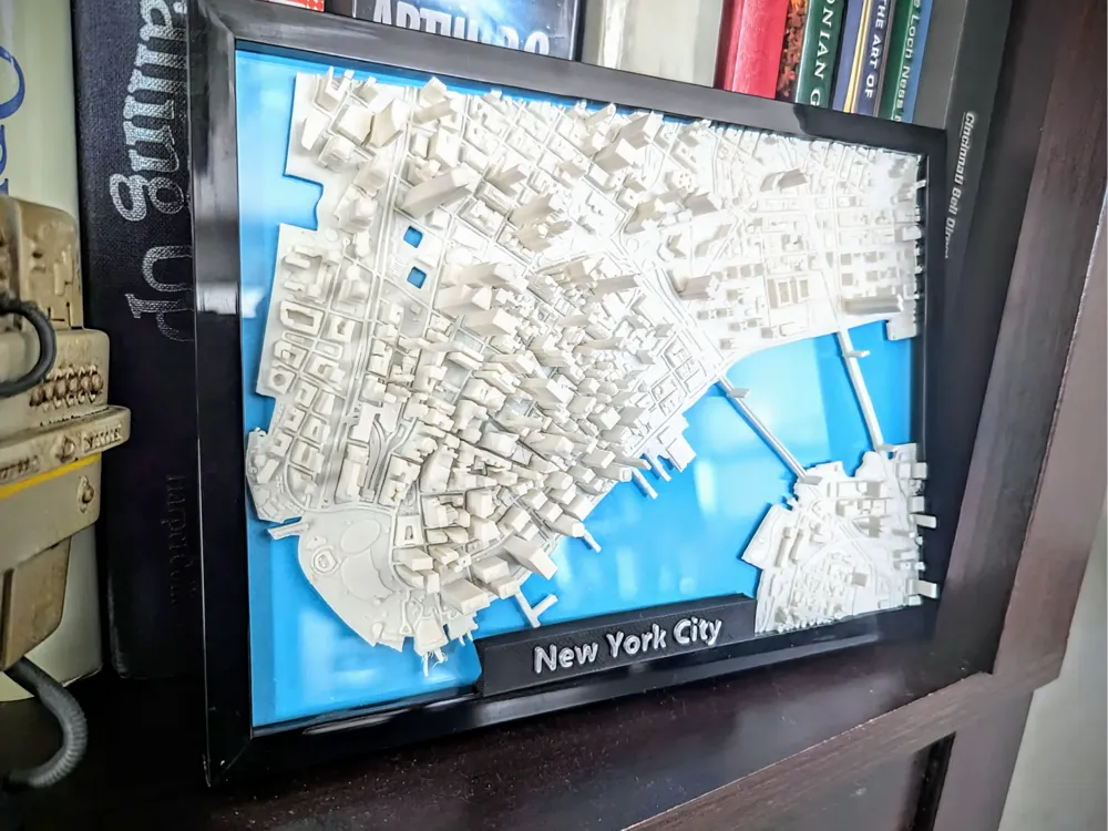New York City Lower Manhattan 3D Miniature